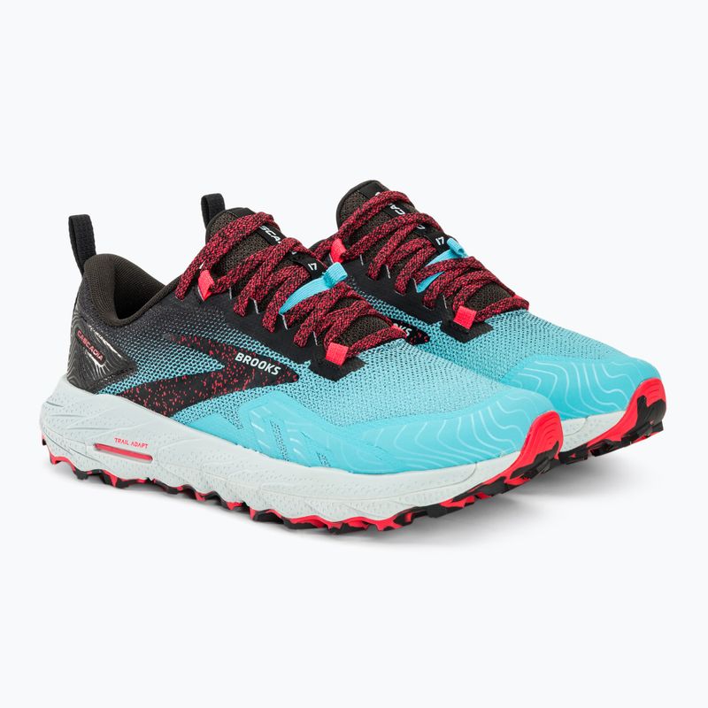 Buty do biegania damskie Brooks Cascadia 17 bluefish/black/diva pink 5
