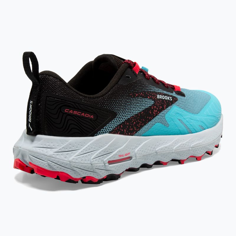 Buty do biegania damskie Brooks Cascadia 17 bluefish/black/diva pink 10
