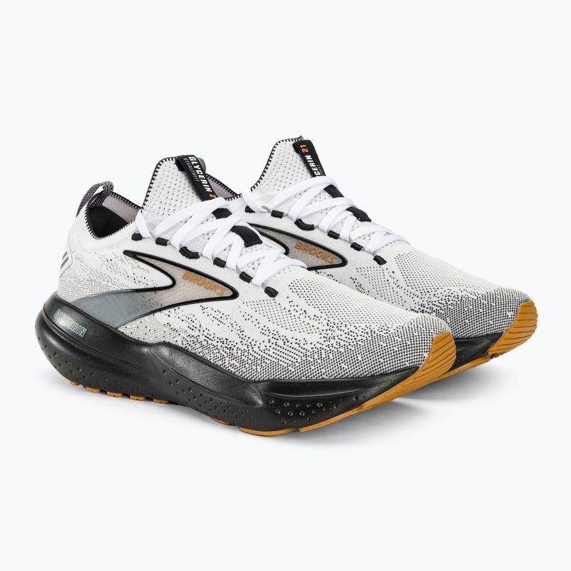 Buty do biegania męskie Brooks Glycerin StealthFit 21 white/grey/black 5