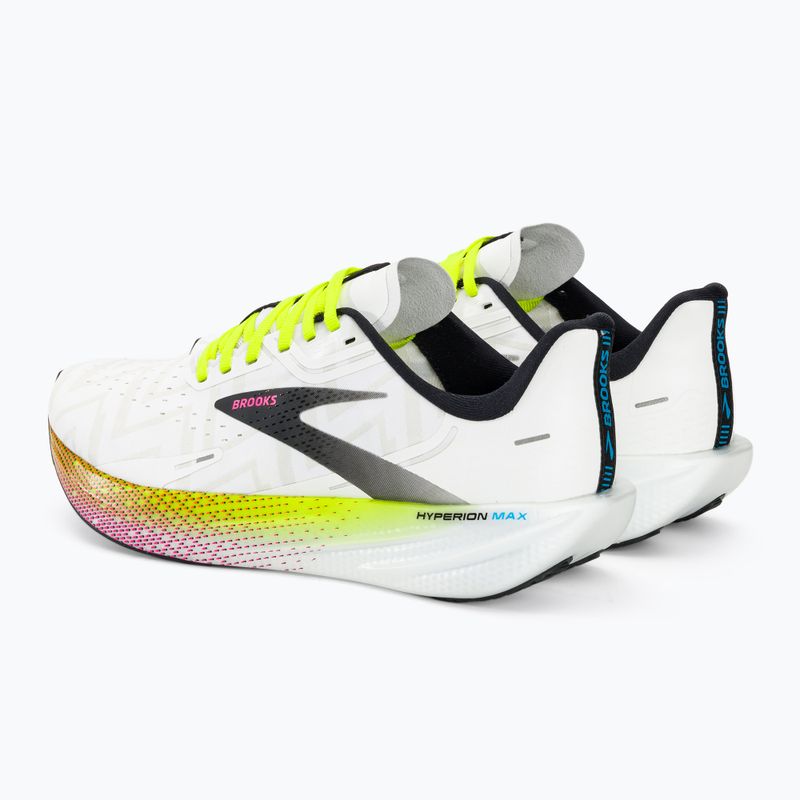 Buty do biegania męskie Brooks Hyperion Max white/black/nightlife 3