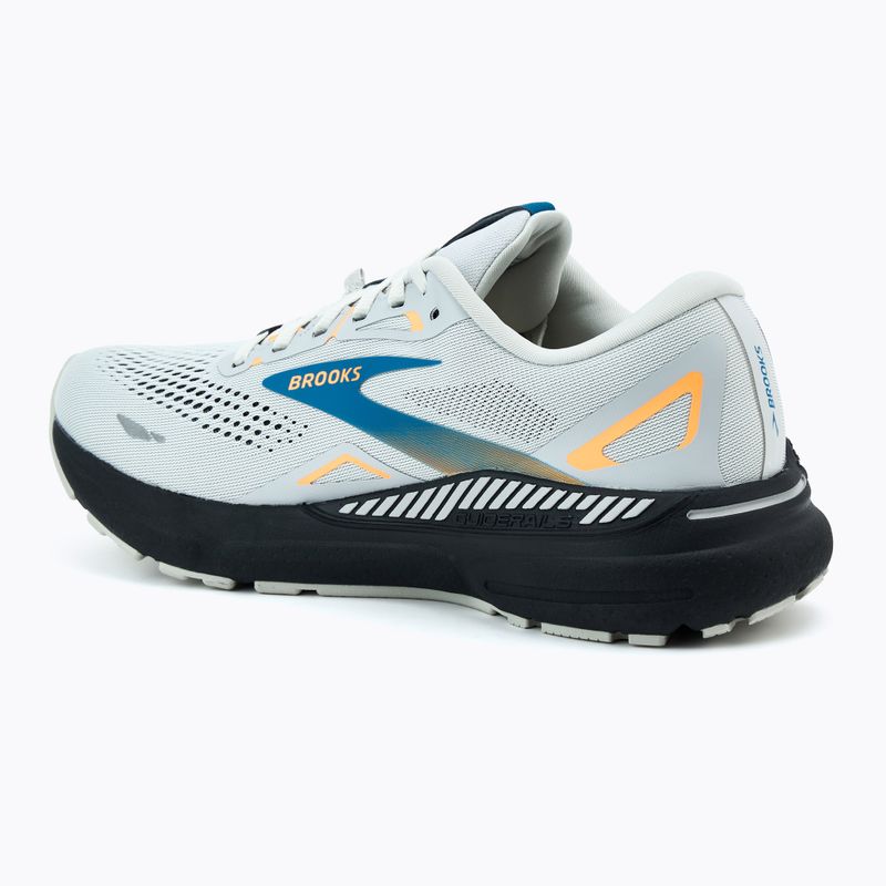 Buty do biegania męskie Brooks Adrenaline GTS 23 GTX oyster mushroom/orange/blue 3