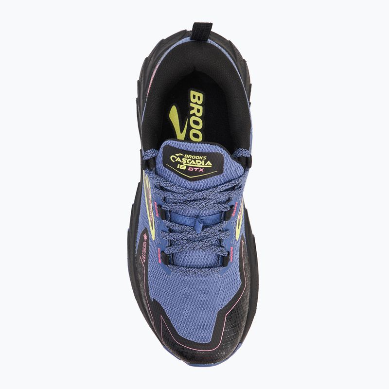 Buty do biegania damskie Brooks Cascadia 18 GTX grey blue/black/pink 5