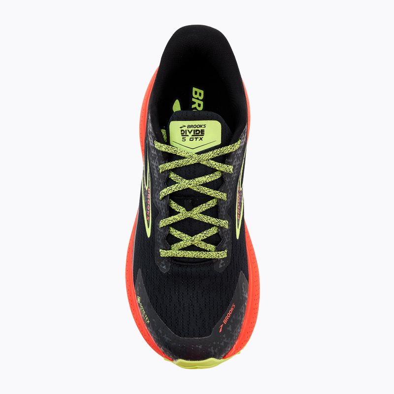 Buty do biegania męskie Brooks Divide 5 GTX black/cherry/lime 5