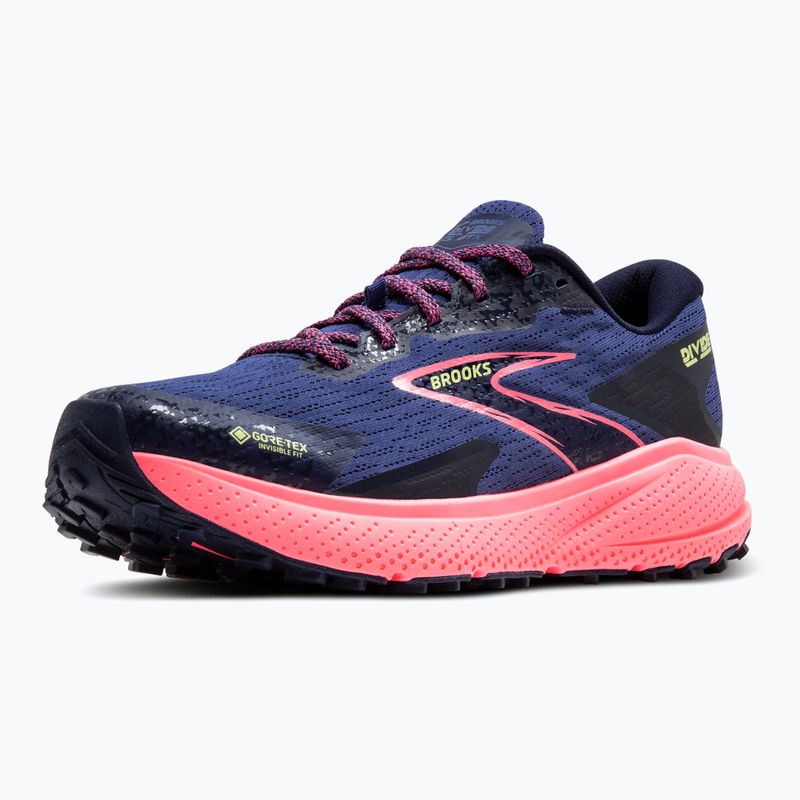 Buty do biegania damskie Brooks Divide 5 GTX grey blue/pink/lime 12