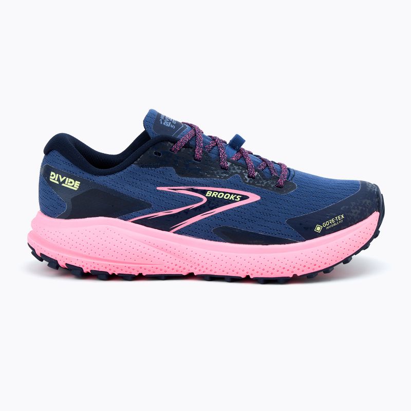 Buty do biegania damskie Brooks Divide 5 GTX grey blue/pink/lime 2