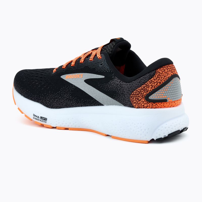 Buty do biegania męskie Brooks Ghost 16 black/orange/white 3