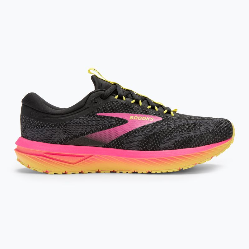 Buty do biegania damskie Brooks Revel 7 black/pink/lemon tonic 2