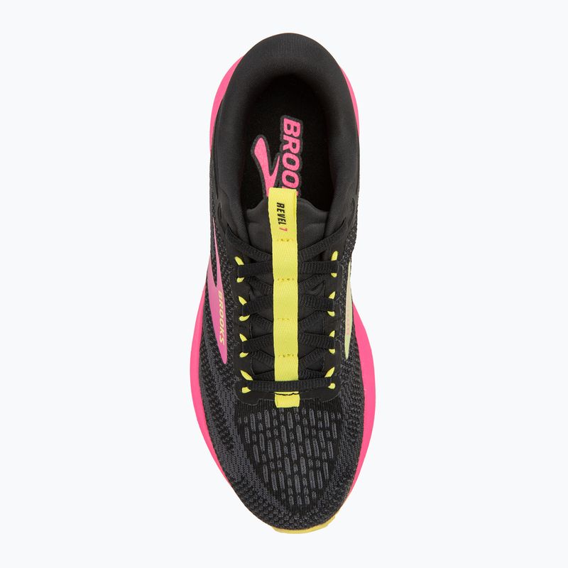 Buty do biegania damskie Brooks Revel 7 black/pink/lemon tonic 5