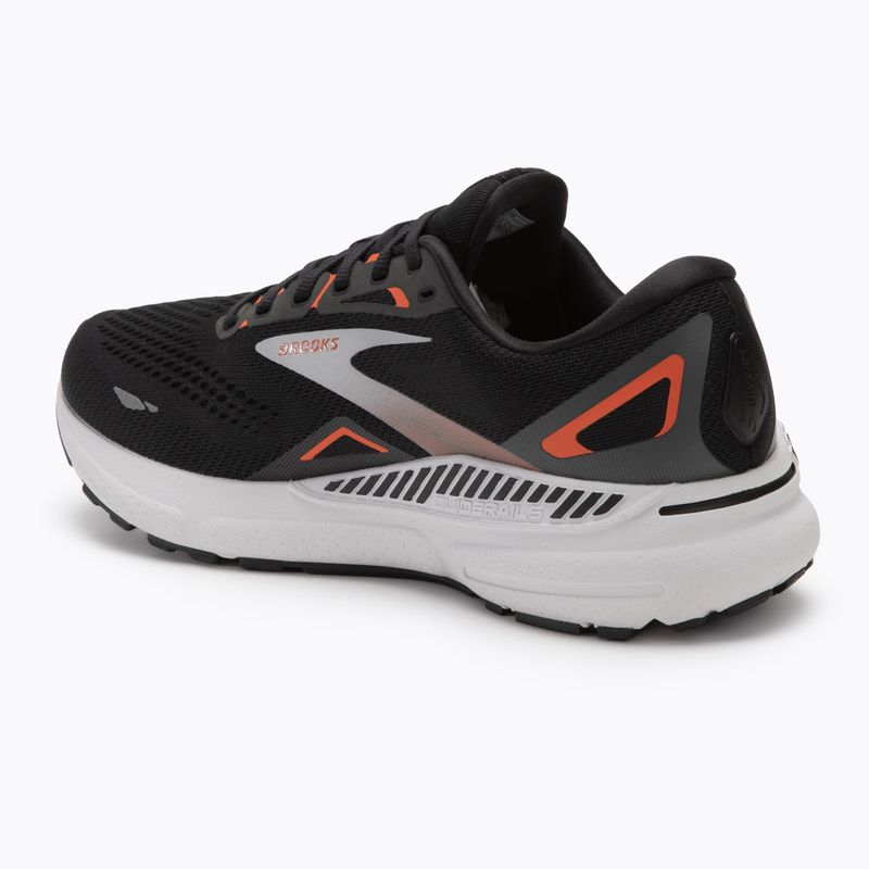 Buty do biegania męskie Brooks Adrenaline GTS 23 black/mandarin red/silver 3