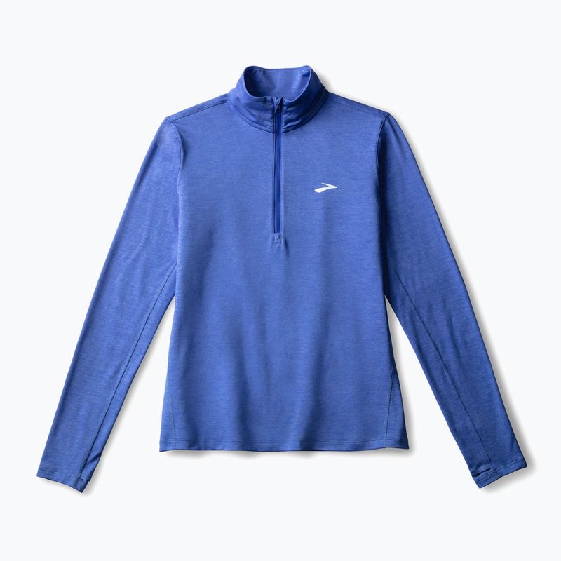 Longsleeve do biegania damski Brooks Dash 1/2 Zip 2.0 htr bluebell 5