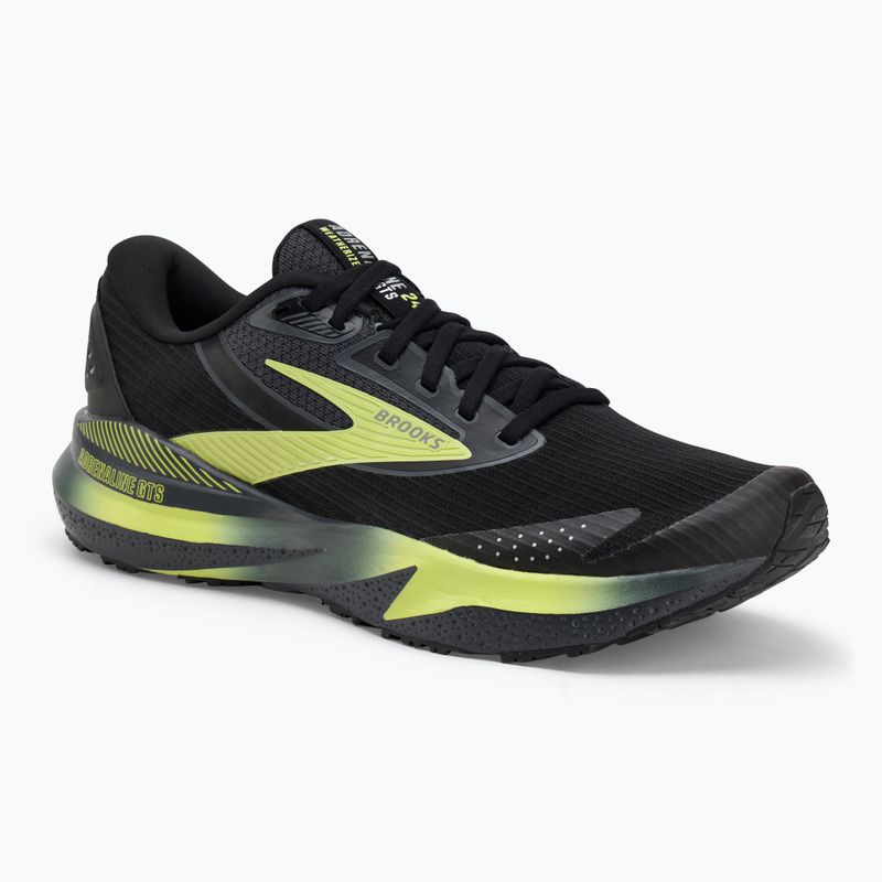 Buty do biegania męskie Brooks Adrenaline GTS 24 Weatherized black/ebony/new yellow