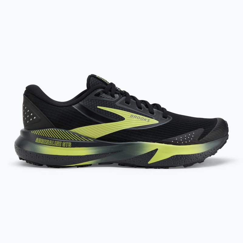 Buty do biegania męskie Brooks Adrenaline GTS 24 Weatherized black/ebony/new yellow 2
