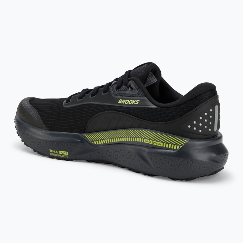 Buty do biegania męskie Brooks Adrenaline GTS 24 Weatherized black/ebony/new yellow 3