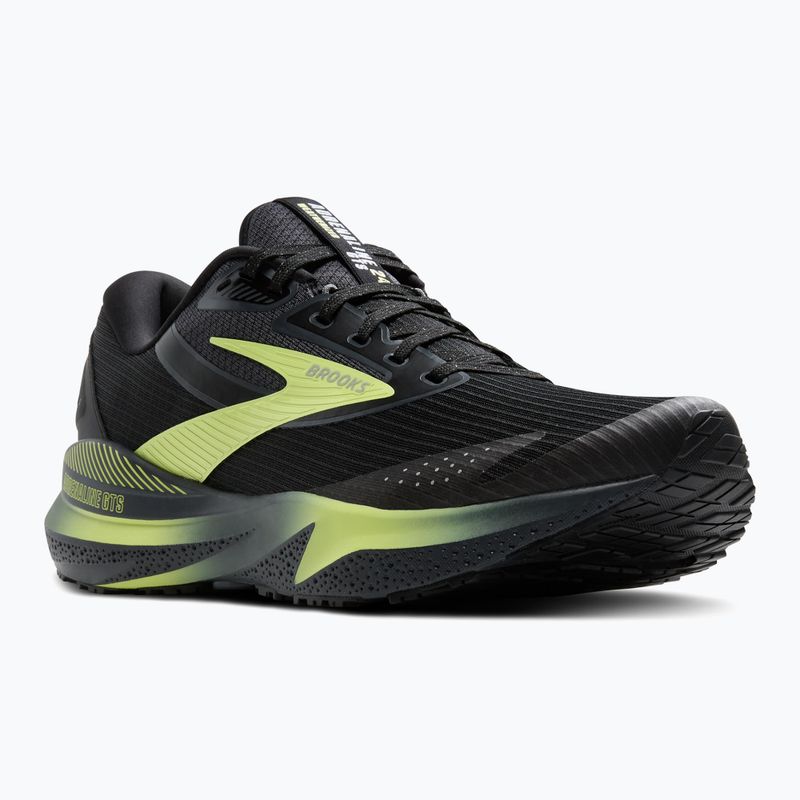Buty do biegania męskie Brooks Adrenaline GTS 24 Weatherized black/ebony/new yellow 8