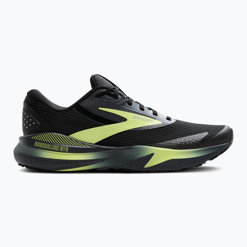 Buty do biegania męskie Brooks Adrenaline GTS 24 Weatherized black/ebony/new yellow 9