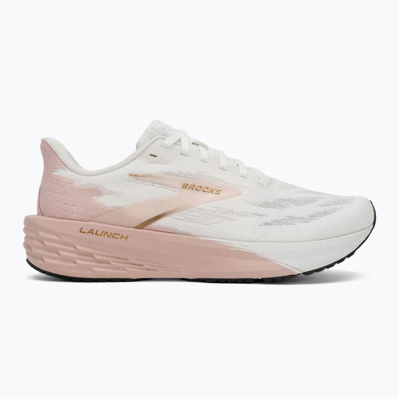 Buty do biegania damskie Brooks Launch 11 white/gold/pink 2