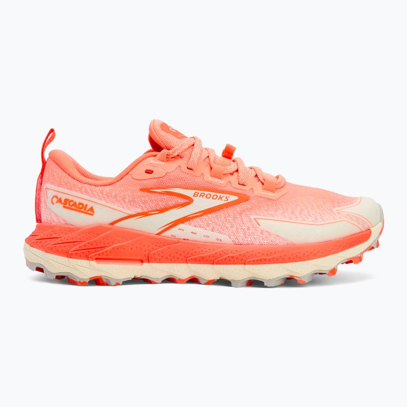 Buty do biegania damskie Brooks Cascadia 18 ember/blue wash/flame 2