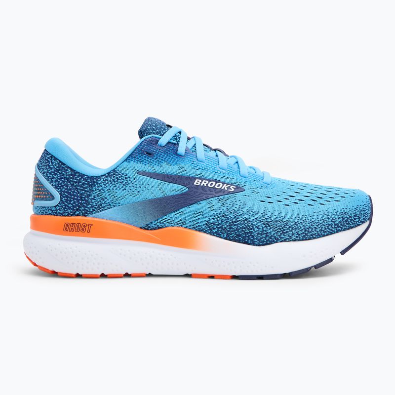 Buty do biegania męskie Brooks Ghost 16 bonnie blue/blue ribbon/orange 2