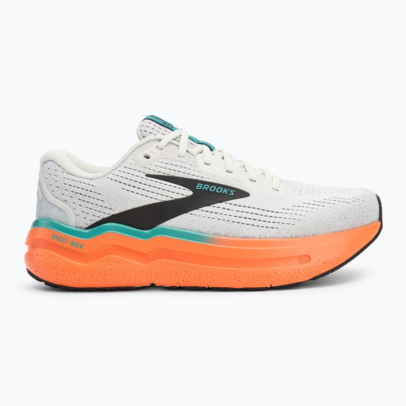 Buty do biegania męskie Brooks Ghost Max 2 oyster mushroom/orange /teal 2