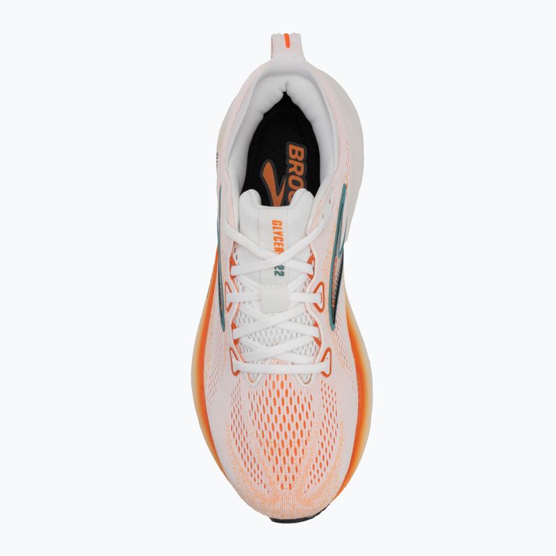 Buty do biegania męskie Brooks Glycerin 22 white/orange/green blue slate 5
