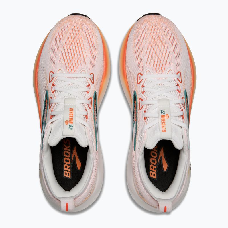 Buty do biegania męskie Brooks Glycerin 22 white/orange/green blue slate 12