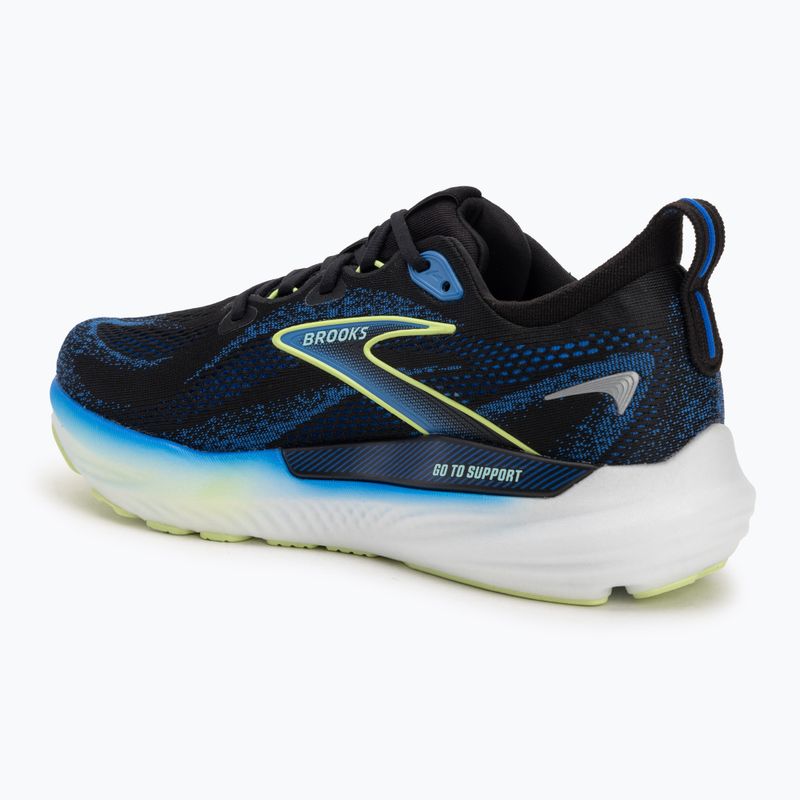 Buty do biegania męskie Brooks Glycerin GTS 22 black/cobalt/neo yellow 3