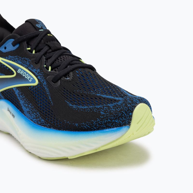 Buty do biegania męskie Brooks Glycerin GTS 22 black/cobalt/neo yellow 7