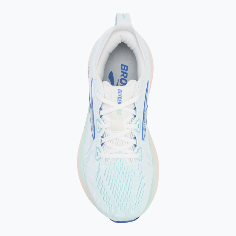 Buty do biegania damskie Brooks Glycerin 22 wide fit white/limpet shell/amparo blue 5