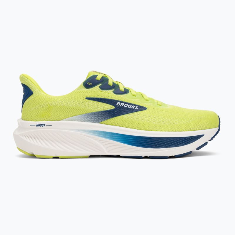 Buty do biegania męskie Brooks Ghost 17 acid lime/navy/white 2