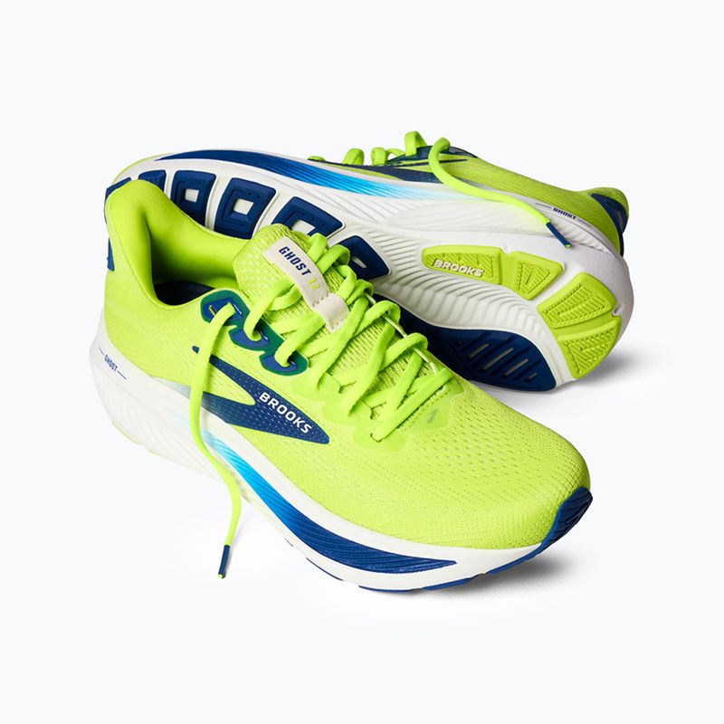 Buty do biegania męskie Brooks Ghost 17 acid lime/navy/white 9