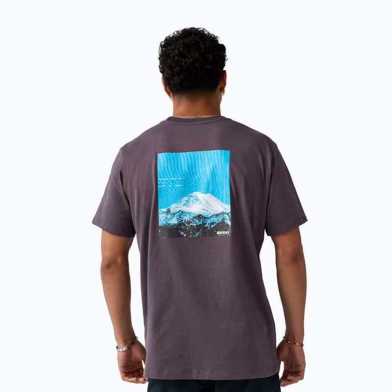Koszulka do biegania męska Brooks Graphic dark russet/atomic blue 2