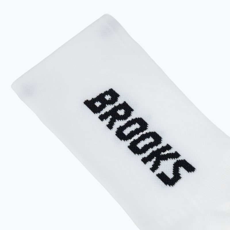 Skarpety do biegania Brooks Ghost Crew white/brooks 3