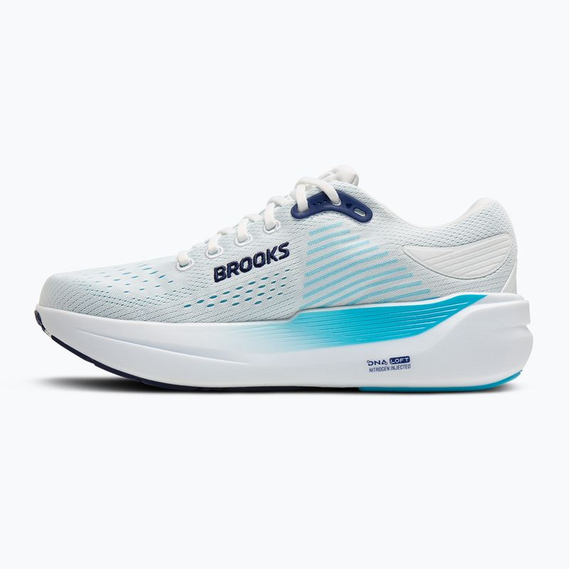 Buty do biegania męskie Brooks Ghost Max 3 bright white/beacon blue/teal 3