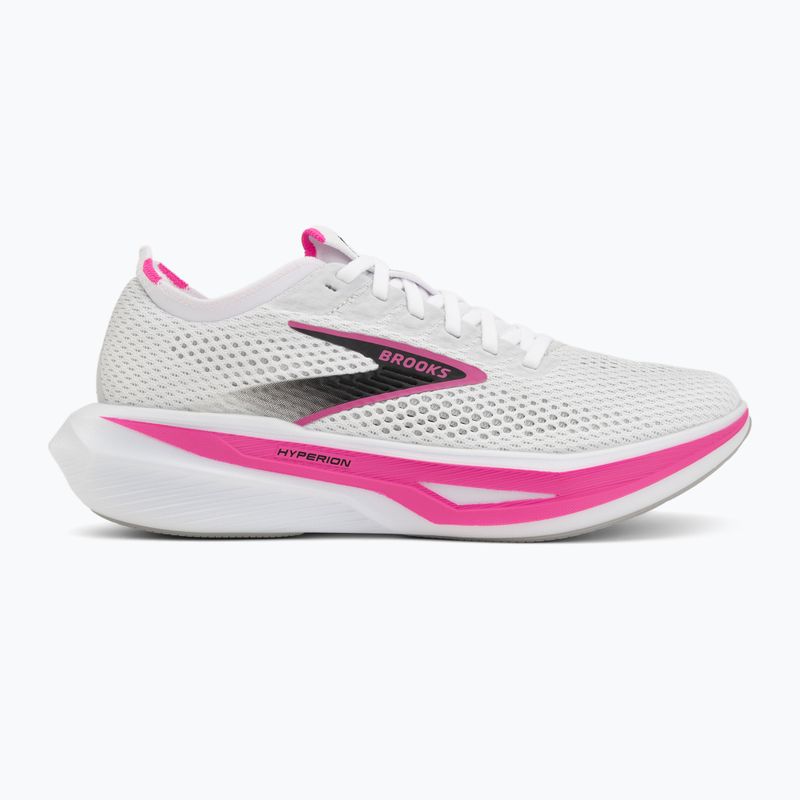 Buty do biegania damskie Brooks Hyperion 3 white/luminary/cyber pink 2