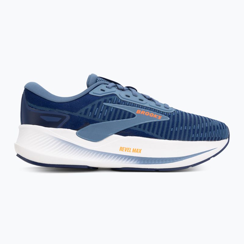 Buty do biegania męskie Brooks Revel Max beacon blue/moonlight/orange 2