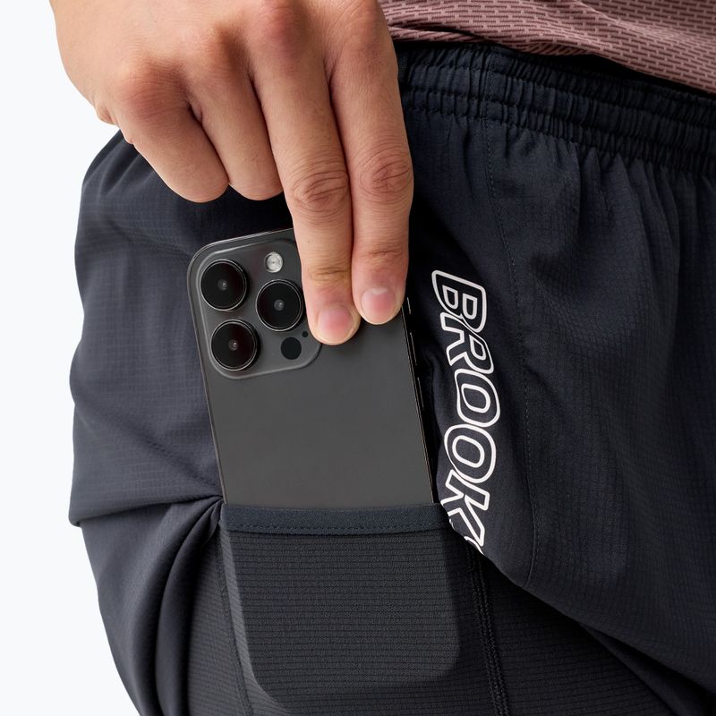 Spodenki do biegania męskie Brooks Cascadia 2-in-1 Short black 5