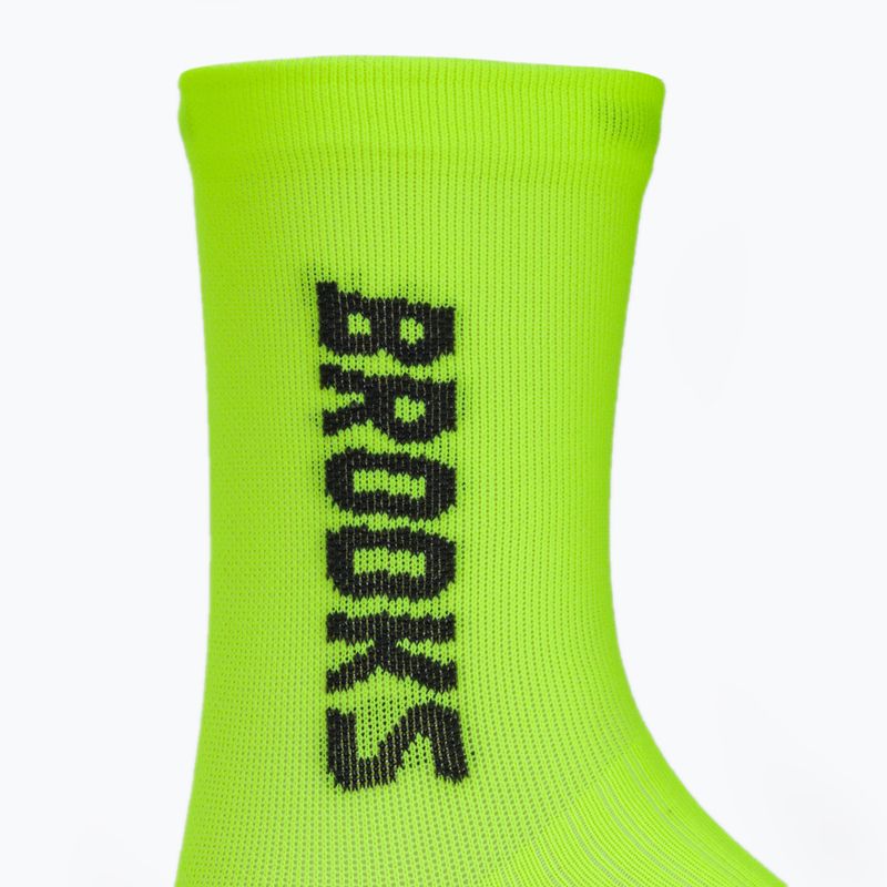 Skarpety do biegania Brooks Ghost Crew yellow 3