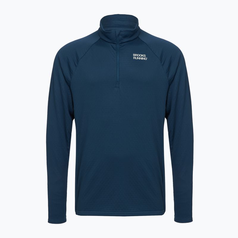 Bluza do biegania męska Brooks Thermal Reflective 1/2 Zip blue