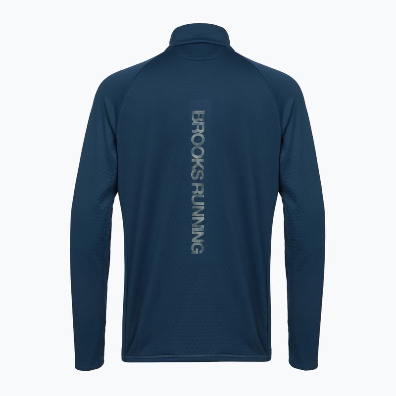 Bluza do biegania męska Brooks Thermal Reflective 1/2 Zip blue 2