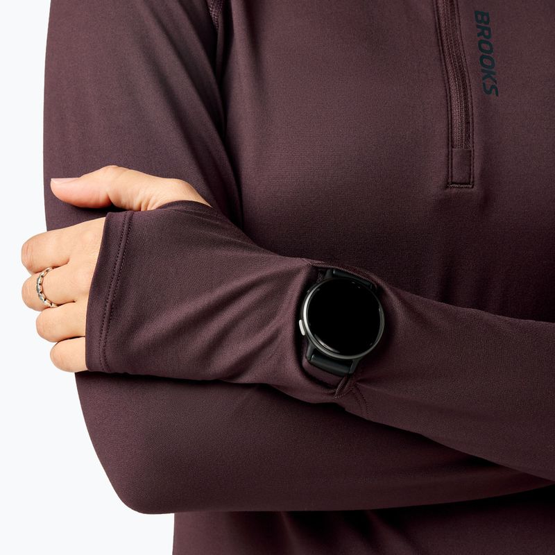 Bluza do biegania damska Brooks Dash 1/2 Zip 3.0 brown 4