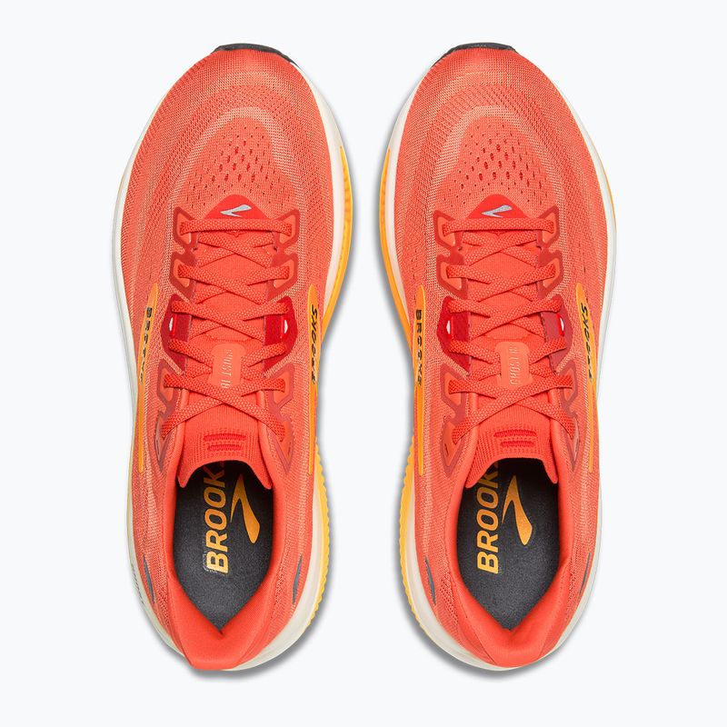 Buty do biegania męskie Brooks Ghost 18 tigerlily/orange/pearl 5