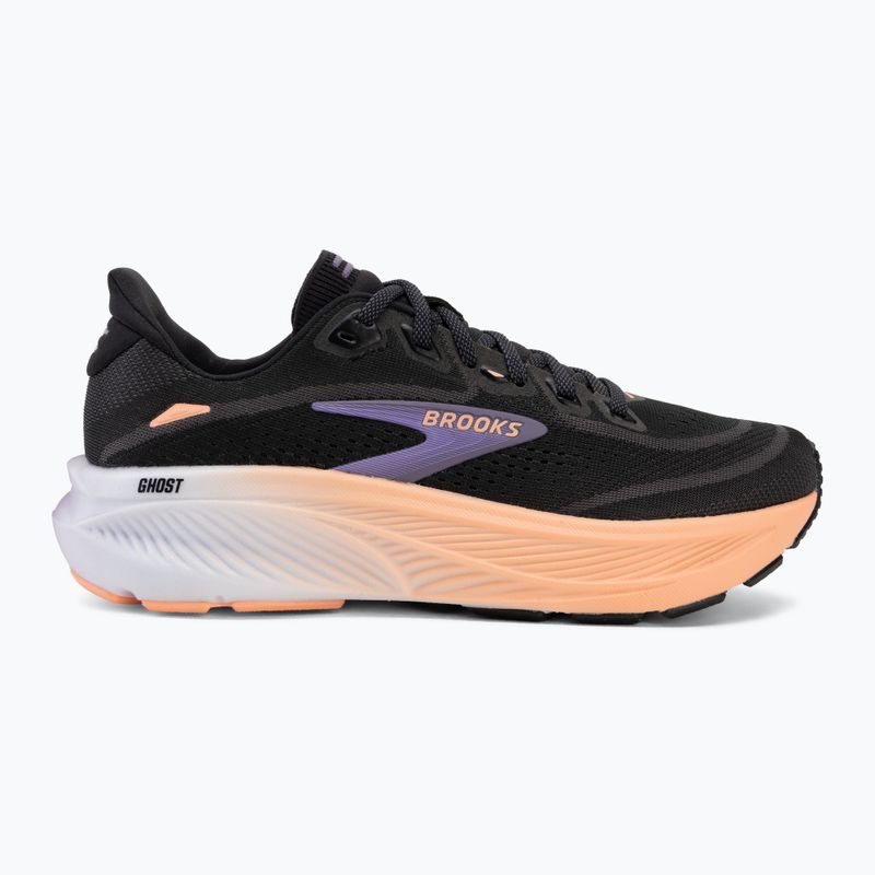 Buty do biegania damskie Brooks Ghost 18 black/mulled grape/peach 2