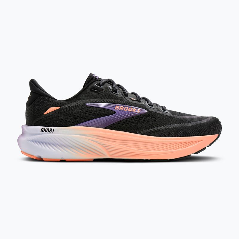 Buty do biegania damskie Brooks Ghost 18 black/mulled grape/peach 2