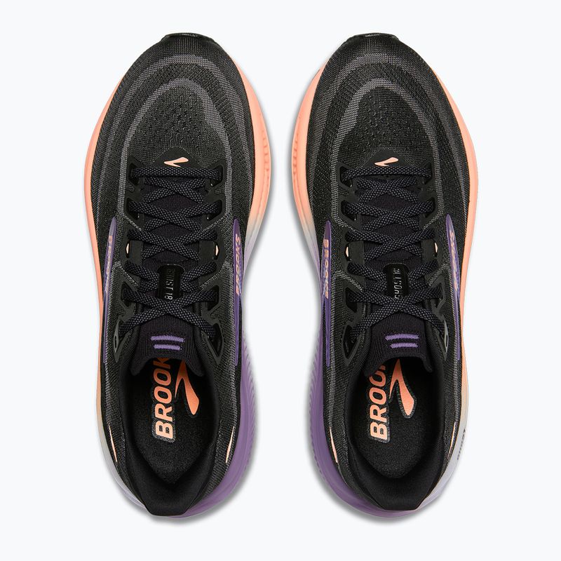 Buty do biegania damskie Brooks Ghost 18 black/mulled grape/peach 5