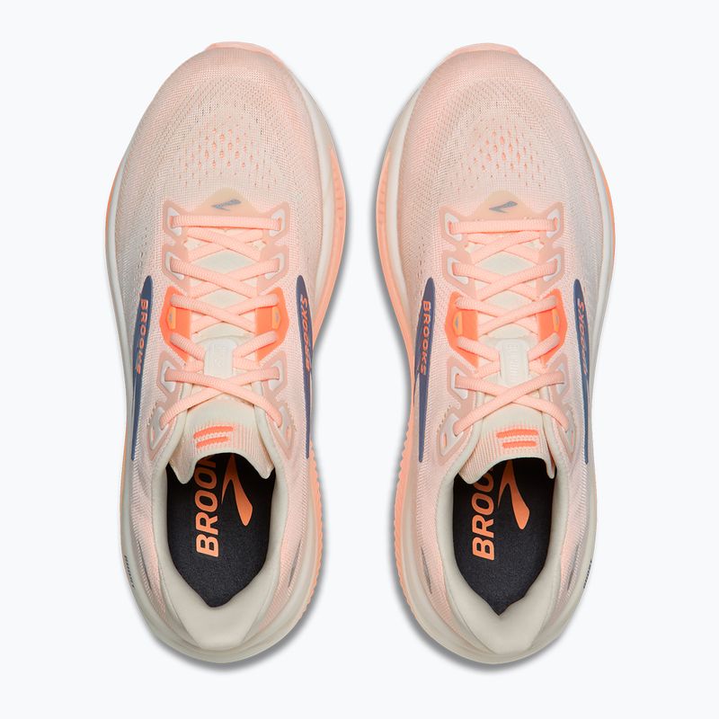 Buty do biegania damskie Brooks Ghost 18 star white/cyber peach/grey 7