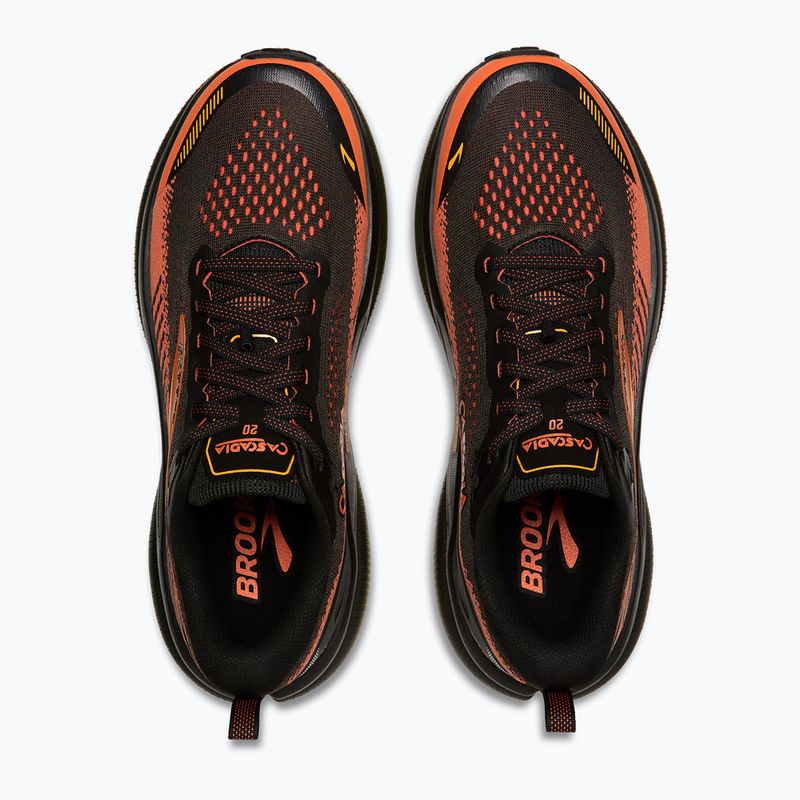 Buty do biegania męskie Brooks Cascadia 20 black/tigerlily/orange 5