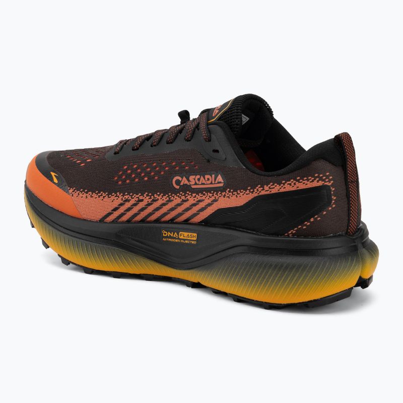 Buty do biegania męskie Brooks Cascadia 20 black/tigerlily/orange 3