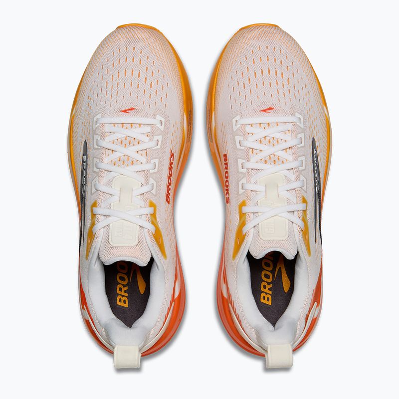 Buty do biegania męskie Brooks Ghost Max 4 white/orange/red 5