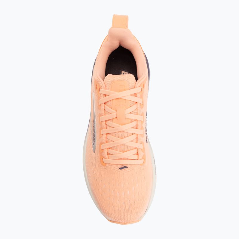 Buty do biegania damskie Brooks Ghost Max 4 cyber peach/grape/bluewash 5