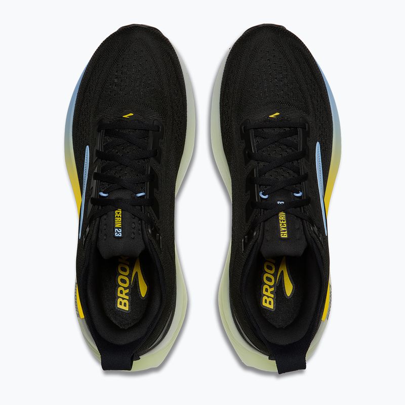 Buty do biegania męskie Brooks Glycerin 23 black/cyber yellow/nightlife 5